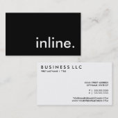 inline. visitenkarte (Vorne/Hinten)