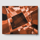 Inlinierte und einige Korallenquadrate und -rechte Gästebuch (Rückseite)