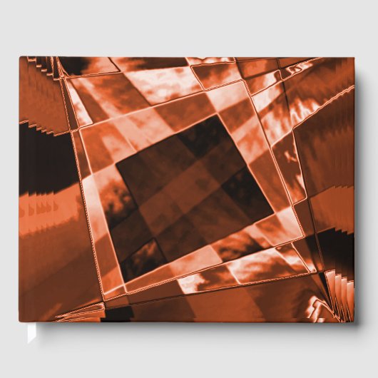 Inlinierte und einige Korallenquadrate und -rechte Gästebuch (Vorderseite)