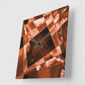 Inlinierte und einige Korallenquadrate und -rechte Quadratische Wanduhr (Winkel)