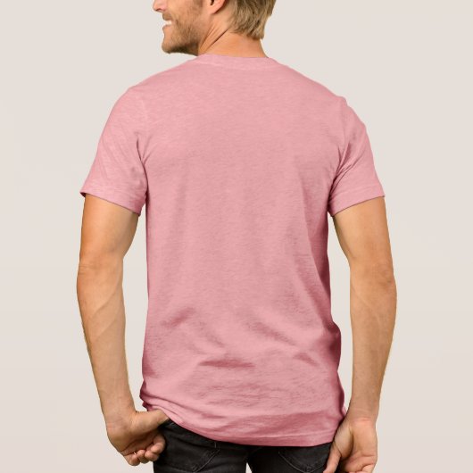 #inlove (oder YOUR text) custom Tri-Blend Shirt (Rückseite)