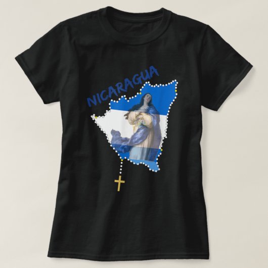 Inmaculada Concepcion De Maria Nicaragua Camiseta T-Shirt (Design vorne)