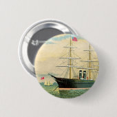 Inman-Dampfschifffahrtsgesellschaft Button (Vorne & Hinten)