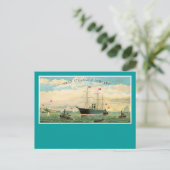 Inman-Dampfschifffahrtsgesellschaft Postkarte (Stehend Vorderseite)