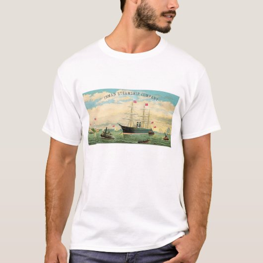 Inman-Dampfschifffahrtsgesellschaft T-Shirt (Vorderseite)