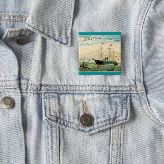 Inman Steamship Company Button (Beispiel)