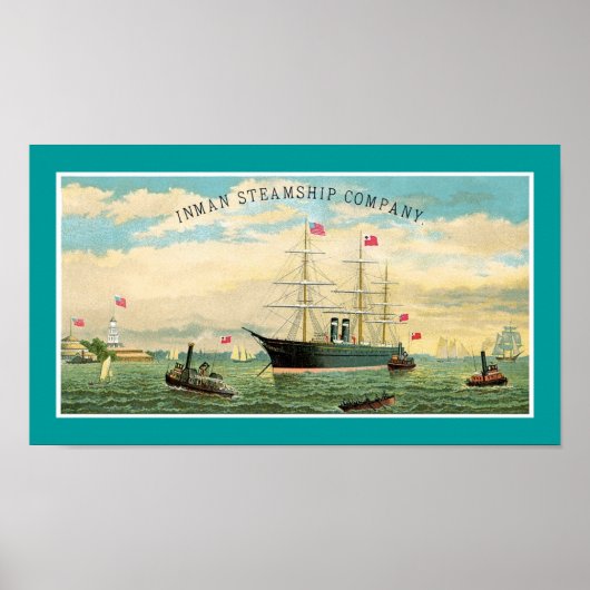 Inman Steamship Company Poster (Vorne)