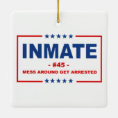 INMATE #45 KERAMIKORNAMENT (Rückseite)