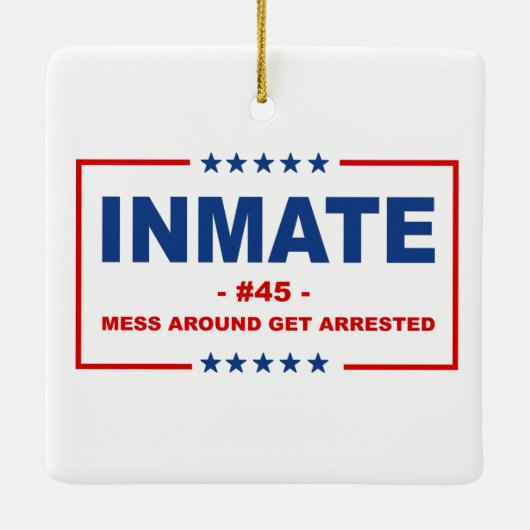 INMATE #45 KERAMIKORNAMENT (Rückseite)