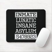 Inmate Lunatic Insane Asylum Halloween-Party Mousepad (Mit Mouse)
