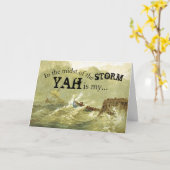 Inmitten der Sturm-Ermutigung Karte (Gelbe Blume)