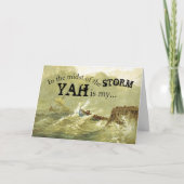 Inmitten der Sturm-Ermutigung Karte (Vorderseite)