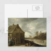 Inn am Fluss Postkarte (Vorne/Hinten)