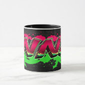Inna Vorname Name Graffiti red green Tasse (Zentrum)
