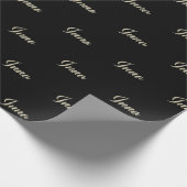 Inna white gold Handwriting Geschenkpapier (Ecke)