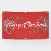 Inndoor Custom Banner-Merry Weihnachtsbanne Banner (Horizontal)
