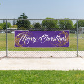 Inndoor Custom Banner-Merry Weihnachtsbanne Banner (Insitu)