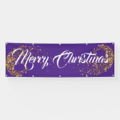 Inndoor Custom Banner-Merry Weihnachtsbanne Banner (Horizontal)