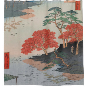 Innen Akiba Shrine Vintage Ukiyo e Japanisch Kunst Duschvorhang