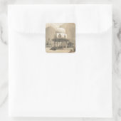 Innen der Moschee von Sultan El Ghoree, Ca Quadratischer Aufkleber (Tasche)