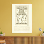 Innen des Red Bull Playhouse, frontispiece to Leinwanddruck (Insitu (Wohnzimmer))