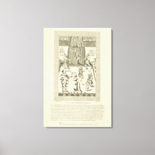 Innen des Red Bull Playhouse, frontispiece to Leinwanddruck