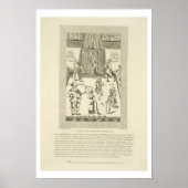 Innen des Red Bull Playhouse, frontispiece to Poster (Vorne)