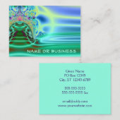 Innen ein Wasserfall Abstraktes Fraktal Kunst Visitenkarte (Vorne/Hinten)