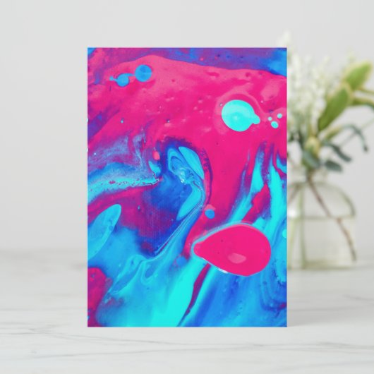 Innen einer Lavalampe Dankeskarte (Stehend Vorderseite)