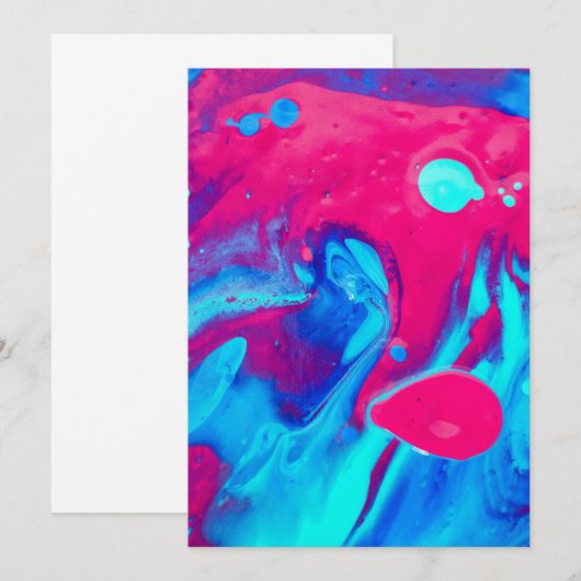 Innen einer Lavalampe Dankeskarte (Vorne/Hinten)