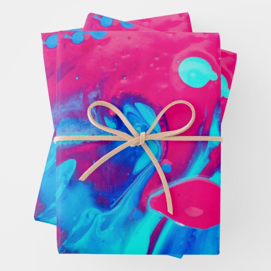 Innen einer Lavalampe Geschenkpapier Set (Beispiel)