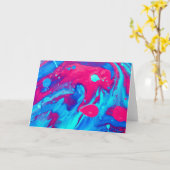 Innen einer Lavalampe Karte (Gelbe Blume)