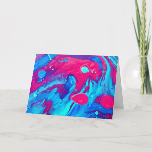 Innen einer Lavalampe Karte (Vorderseite)