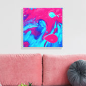 Innen einer Lavalampe Leinwanddruck (Insitu (Wohnzimmer))