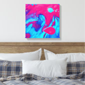 Innen einer Lavalampe Leinwanddruck (Insitu (Schlafzimmer))