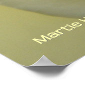 Innen einer weißen Rose Poster (Ecke)