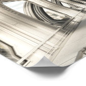 Innen einer zukünftigen Stadt Poster (Ecke)