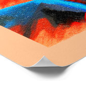 Innen eines Vulkans Poster (Ecke)