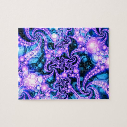 Innen fallen (cool) - psychedelisches Fraktal Puzzle (Horizontal)