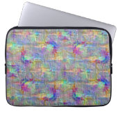 Innen farbige Flecken unter gerade dünnen Linien Laptopschutzhülle (Vorderseite)