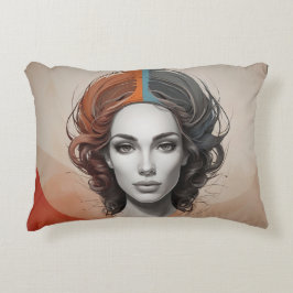 innen heraus lebendiges Mädchen Dekokissen