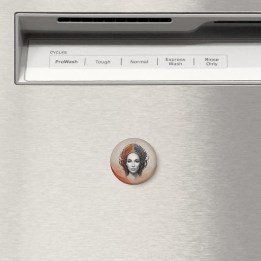 innen heraus lebendiges Mädchen Magnet (In Situ (Geschirrspüler))