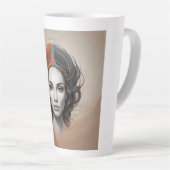 innen heraus lebendiges Mädchen Milchtasse (Rechte Ecke)