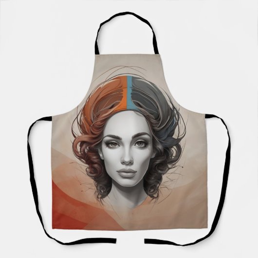 innen heraus lebendiges Mädchen Schürze (Vorderseite)