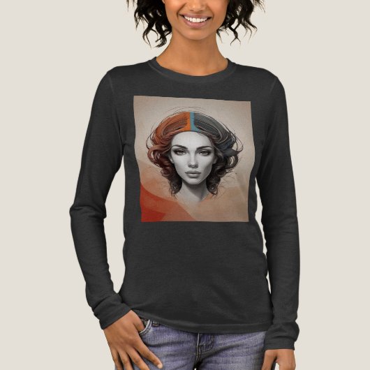 innen heraus lebendiges Mädchen Tri-Blend Shirt (Vorderseite)