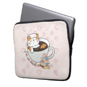 Innen Katzen Spa Laptopschutzhülle (Vorderseite Links)