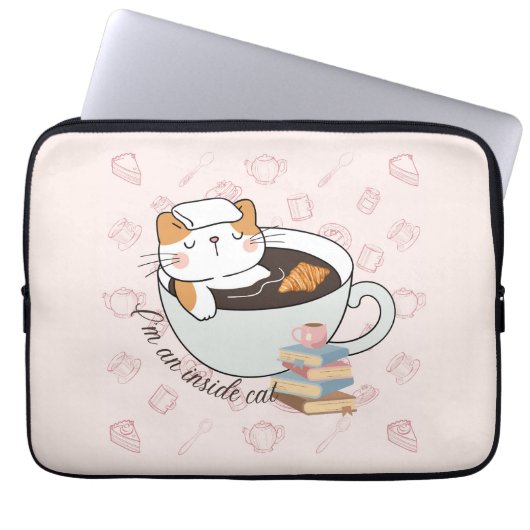 Innen Katzen Spa Laptopschutzhülle (Vorderseite)