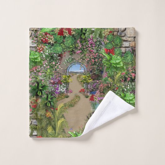 Innen, Natur im Freien im Blut Badhandtuch Set (Waschlappen)