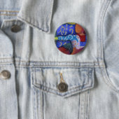 Innen und außen - azurblauer und hochroter button (Beispiel)
