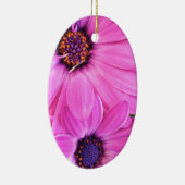 Innen von Pink Lila Gerbera Daisy Blume Natur Keramikornament (Rechts)